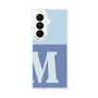 クリアケース［ オリジナル - initial two tone - M blue ］