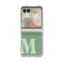 クリアケース［ オリジナル - initial two tone - M green ］