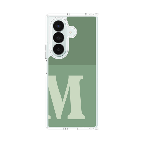 クリアケース［ オリジナル - initial two tone - M green ］