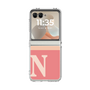 クリアケース［ オリジナル - initial two tone - N pink ］
