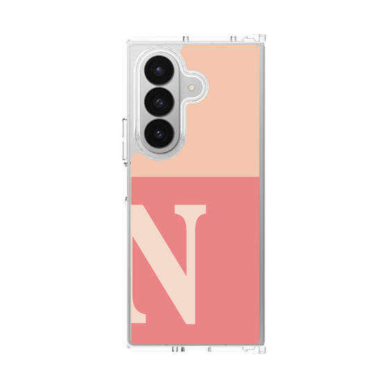クリアケース［ オリジナル - initial two tone - N pink ］