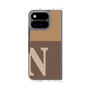 クリアケース［ オリジナル - initial two tone - N brown ］