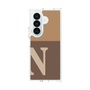 クリアケース［ オリジナル - initial two tone - N brown ］