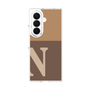 クリアケース［ オリジナル - initial two tone - N brown ］
