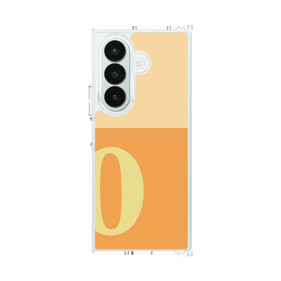 クリアケース［ オリジナル - initial two tone - O orange ］