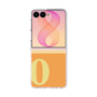 クリアケース［ オリジナル - initial two tone - O orange ］