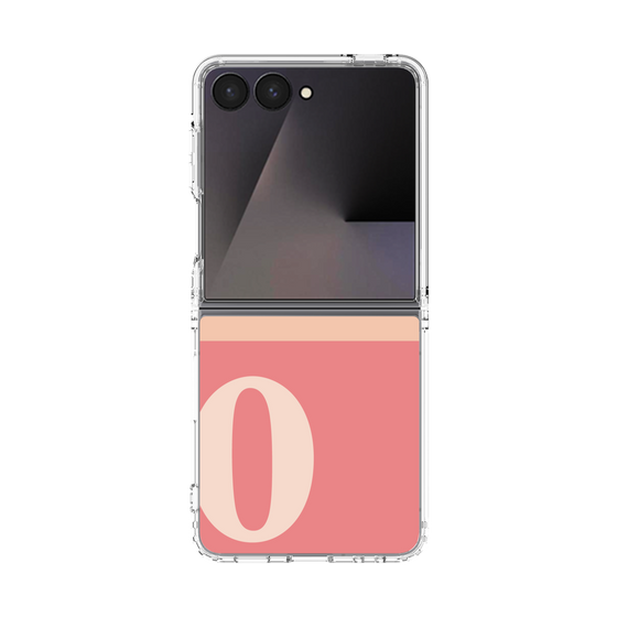 クリアケース［ オリジナル - initial two tone - O pink ］