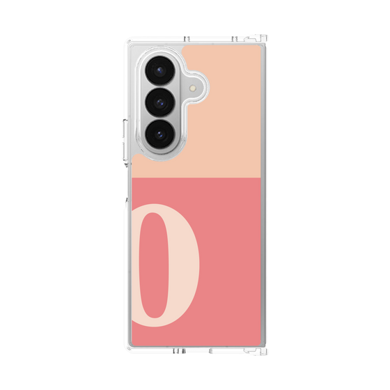 クリアケース［ オリジナル - initial two tone - O pink ］
