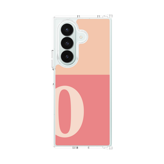 クリアケース［ オリジナル - initial two tone - O pink ］