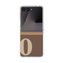 クリアケース［ オリジナル - initial two tone - O brown ］