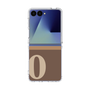 クリアケース［ オリジナル - initial two tone - O brown ］