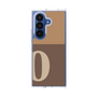クリアケース［ オリジナル - initial two tone - O brown ］