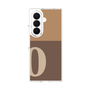 クリアケース［ オリジナル - initial two tone - O brown ］