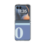 クリアケース［ オリジナル - initial two tone - O blue ］