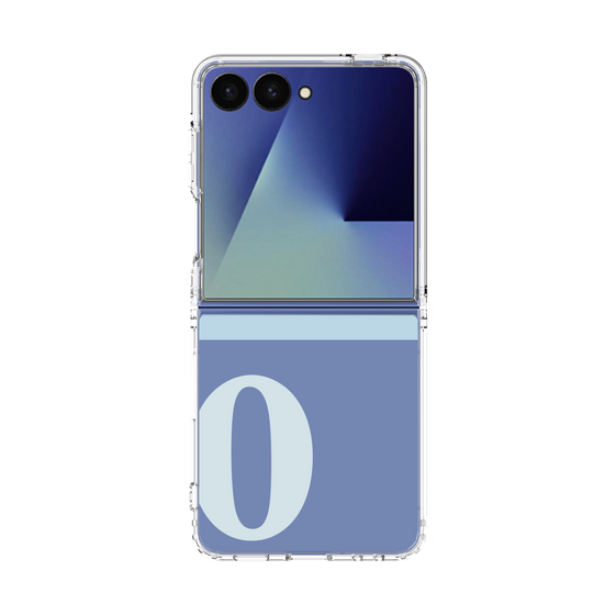 クリアケース［ オリジナル - initial two tone - O blue ］