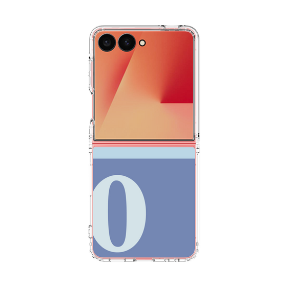 クリアケース［ オリジナル - initial two tone - O blue ］