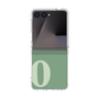 クリアケース［ オリジナル - initial two tone - O green ］