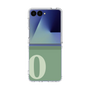 クリアケース［ オリジナル - initial two tone - O green ］