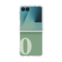 クリアケース［ オリジナル - initial two tone - O green ］