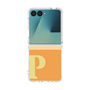 クリアケース［ オリジナル - initial two tone - P orange ］