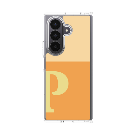 クリアケース［ オリジナル - initial two tone - P orange ］