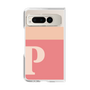 クリアケース［ オリジナル - initial two tone - P pink ］