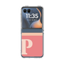 クリアケース［ オリジナル - initial two tone - P pink ］