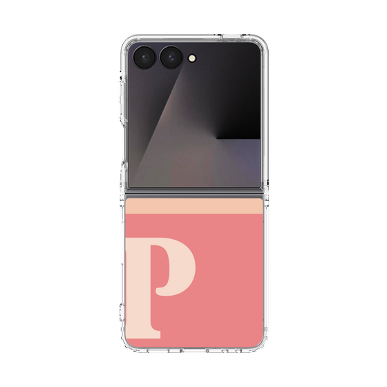 クリアケース［ オリジナル - initial two tone - P pink ］