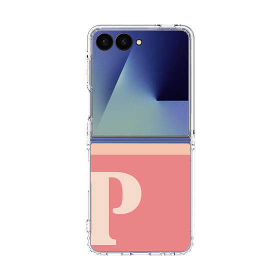クリアケース［ オリジナル - initial two tone - P pink ］