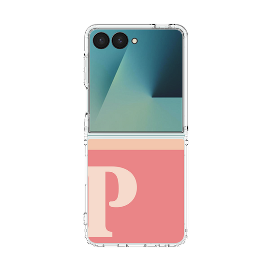 クリアケース［ オリジナル - initial two tone - P pink ］
