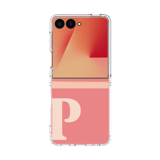 クリアケース［ オリジナル - initial two tone - P pink ］
