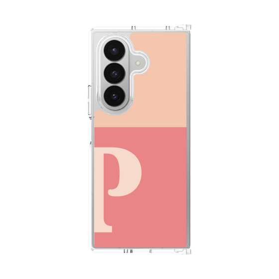 クリアケース［ オリジナル - initial two tone - P pink ］