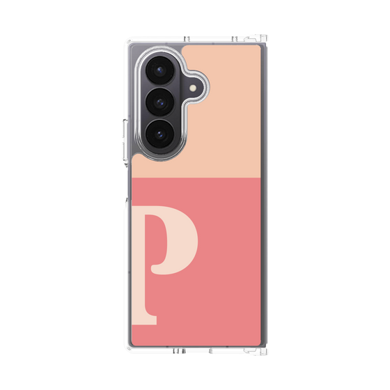 クリアケース［ オリジナル - initial two tone - P pink ］