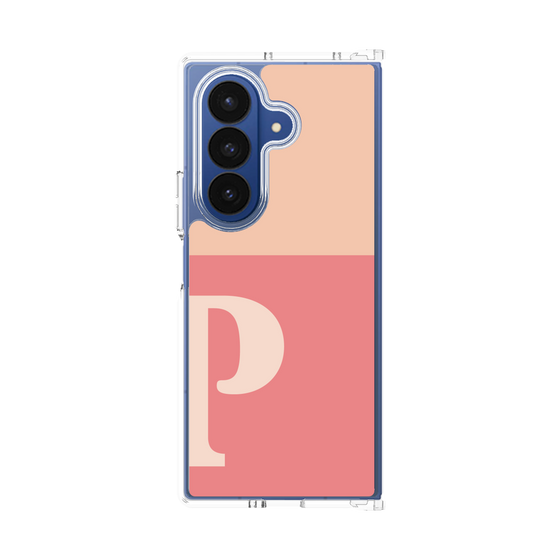 クリアケース［ オリジナル - initial two tone - P pink ］