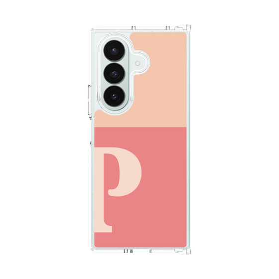 クリアケース［ オリジナル - initial two tone - P pink ］
