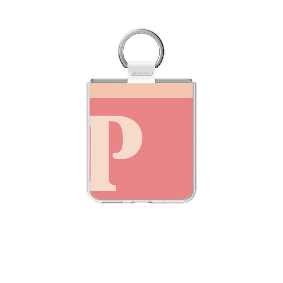 クリアケース［ オリジナル - initial two tone - P pink ］
