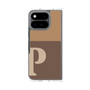 クリアケース［ オリジナル - initial two tone - P brown ］