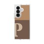 クリアケース［ オリジナル - initial two tone - P brown ］
