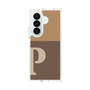 クリアケース［ オリジナル - initial two tone - P brown ］