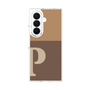 クリアケース［ オリジナル - initial two tone - P brown ］