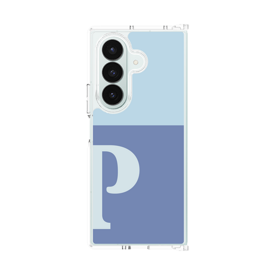 クリアケース［ オリジナル - initial two tone - P blue ］