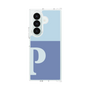 クリアケース［ オリジナル - initial two tone - P blue ］