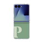 クリアケース［ オリジナル - initial two tone - P green ］