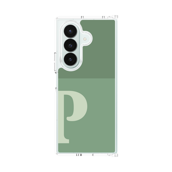 クリアケース［ オリジナル - initial two tone - P green ］