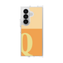 クリアケース［ オリジナル - initial two tone - Q orange ］