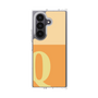 クリアケース［ オリジナル - initial two tone - Q orange ］