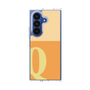 クリアケース［ オリジナル - initial two tone - Q orange ］