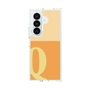 クリアケース［ オリジナル - initial two tone - Q orange ］