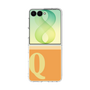 クリアケース［ オリジナル - initial two tone - Q orange ］