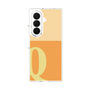 クリアケース［ オリジナル - initial two tone - Q orange ］